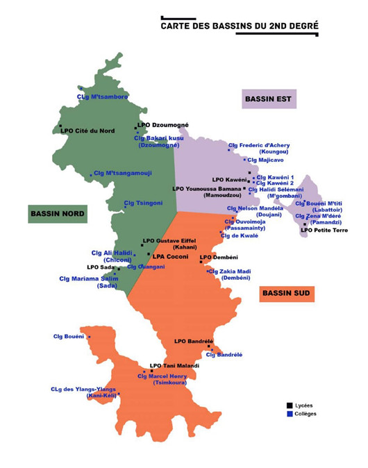 Carte des bassins